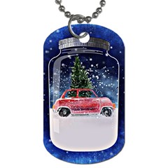 Winter Snow Ball Snow Cold Fun Dog Tag (one Side) by Nexatart