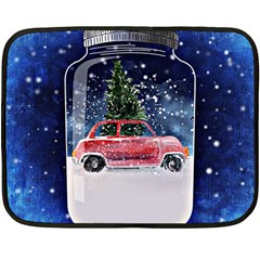 Winter Snow Ball Snow Cold Fun Fleece Blanket (mini)