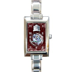 Winter Snow Ball Snow Cold Fun Rectangle Italian Charm Watch