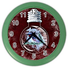 Winter Snow Ball Snow Cold Fun Color Wall Clocks by Nexatart