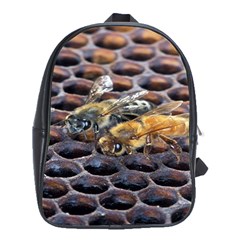 Worker Bees On Honeycomb School Bags (xl)  by Nexatart