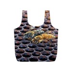 Worker Bees On Honeycomb Full Print Recycle Bags (S)  Front