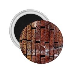 Wood Logs Wooden Background 2 25  Magnets by Nexatart