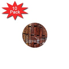 Wood Logs Wooden Background 1  Mini Magnet (10 Pack)  by Nexatart