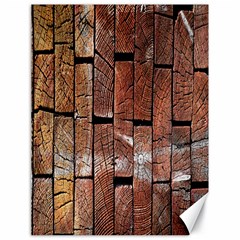 Wood Logs Wooden Background Canvas 18  X 24   by Nexatart