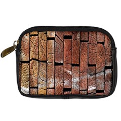 Wood Logs Wooden Background Digital Camera Cases by Nexatart