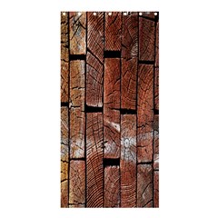 Wood Logs Wooden Background Shower Curtain 36  X 72  (stall)  by Nexatart