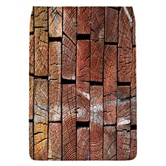 Wood Logs Wooden Background Flap Covers (s)  by Nexatart