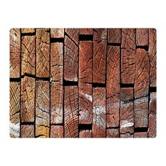 Wood Logs Wooden Background Double Sided Flano Blanket (mini)  by Nexatart