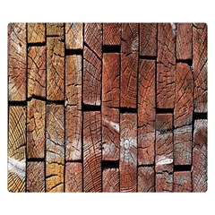 Wood Logs Wooden Background Double Sided Flano Blanket (small)  by Nexatart