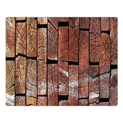 Wood Logs Wooden Background Double Sided Flano Blanket (large)  by Nexatart