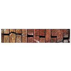 Wood Logs Wooden Background Flano Scarf (small) by Nexatart