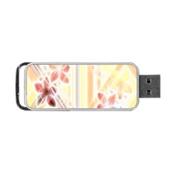 Swirl Flower Curlicue Greeting Card Portable Usb Flash (one Side) by Nexatart