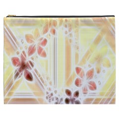 Swirl Flower Curlicue Greeting Card Cosmetic Bag (xxxl)  by Nexatart