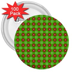 Wrapping Paper Christmas Paper 3  Buttons (100 Pack) 