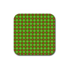 Wrapping Paper Christmas Paper Rubber Coaster (square) 