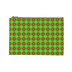 Wrapping Paper Christmas Paper Cosmetic Bag (large)  by Nexatart