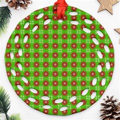 Wrapping Paper Christmas Paper Round Filigree Ornament (two Sides) by Nexatart