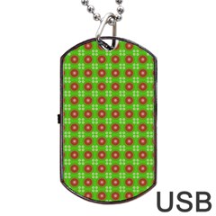 Wrapping Paper Christmas Paper Dog Tag Usb Flash (one Side) by Nexatart