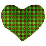 Wrapping Paper Christmas Paper Large 19  Premium Flano Heart Shape Cushions Back