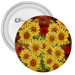 Sunflowers Flowers Abstract 3  Buttons by Nexatart