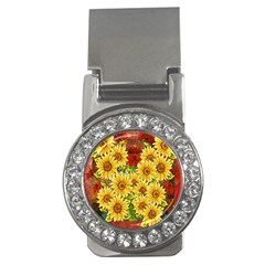 Sunflowers Flowers Abstract Money Clips (cz) 