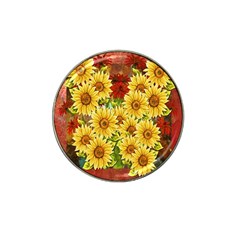 Sunflowers Flowers Abstract Hat Clip Ball Marker (10 Pack)