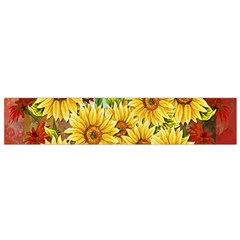 Sunflowers Flowers Abstract Flano Scarf (small)