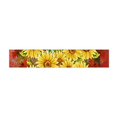 Sunflowers Flowers Abstract Flano Scarf (mini)