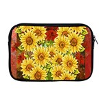 Sunflowers Flowers Abstract Apple MacBook Pro 17  Zipper Case Front