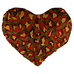 Stylized Background For Scrapbooking Or Other Large 19  Premium Heart Shape Cushions by Nexatart