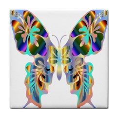 Abstract Animal Art Butterfly Tile Coasters by Amaryn4rt