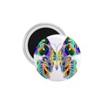 Abstract Animal Art Butterfly 1.75  Magnets Front