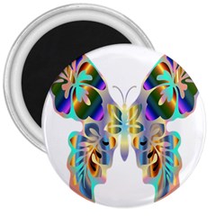 Abstract Animal Art Butterfly 3  Magnets by Amaryn4rt