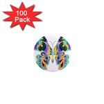 Abstract Animal Art Butterfly 1  Mini Magnets (100 pack)  Front