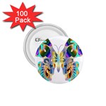 Abstract Animal Art Butterfly 1.75  Buttons (100 pack)  Front