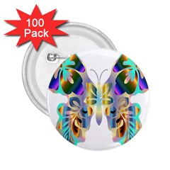 Abstract Animal Art Butterfly 2 25  Buttons (100 Pack)  by Amaryn4rt