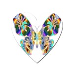 Abstract Animal Art Butterfly Heart Magnet Front