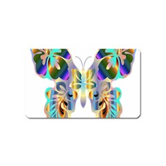 Abstract Animal Art Butterfly Magnet (name Card) by Amaryn4rt