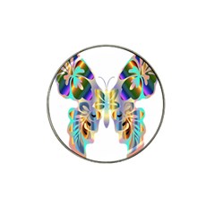 Abstract Animal Art Butterfly Hat Clip Ball Marker (10 Pack) by Amaryn4rt