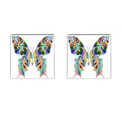 Abstract Animal Art Butterfly Cufflinks (square) by Amaryn4rt