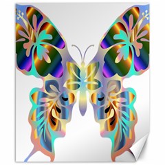 Abstract Animal Art Butterfly Canvas 8  X 10  by Amaryn4rt