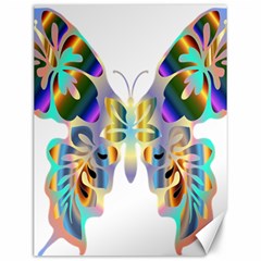 Abstract Animal Art Butterfly Canvas 12  X 16   by Amaryn4rt