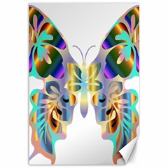 Abstract Animal Art Butterfly Canvas 12  X 18  