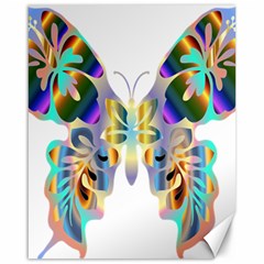 Abstract Animal Art Butterfly Canvas 16  X 20   by Amaryn4rt