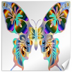 Abstract Animal Art Butterfly Canvas 20  X 20   by Amaryn4rt