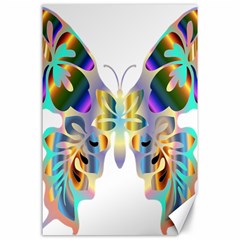 Abstract Animal Art Butterfly Canvas 24  X 36  by Amaryn4rt