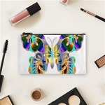 Abstract Animal Art Butterfly Cosmetic Bag (Small)  Front