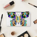 Abstract Animal Art Butterfly Cosmetic Bag (Small)  Back