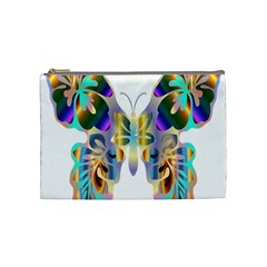 Abstract Animal Art Butterfly Cosmetic Bag (medium)  by Amaryn4rt